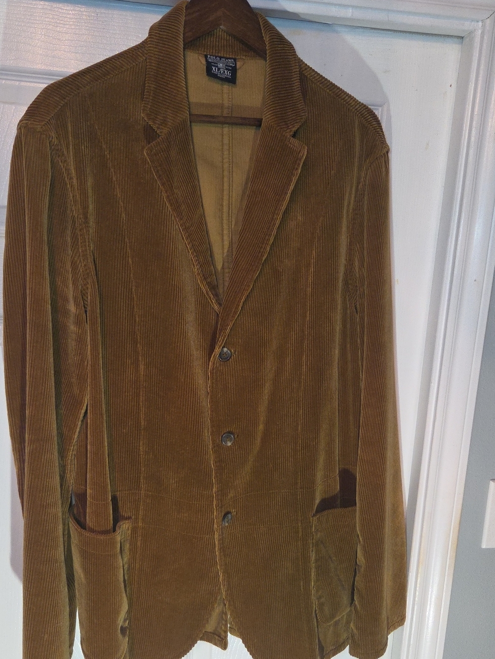 Polo by Ralph Lauren Men's Corduroy Sport Coat in Camel Brown